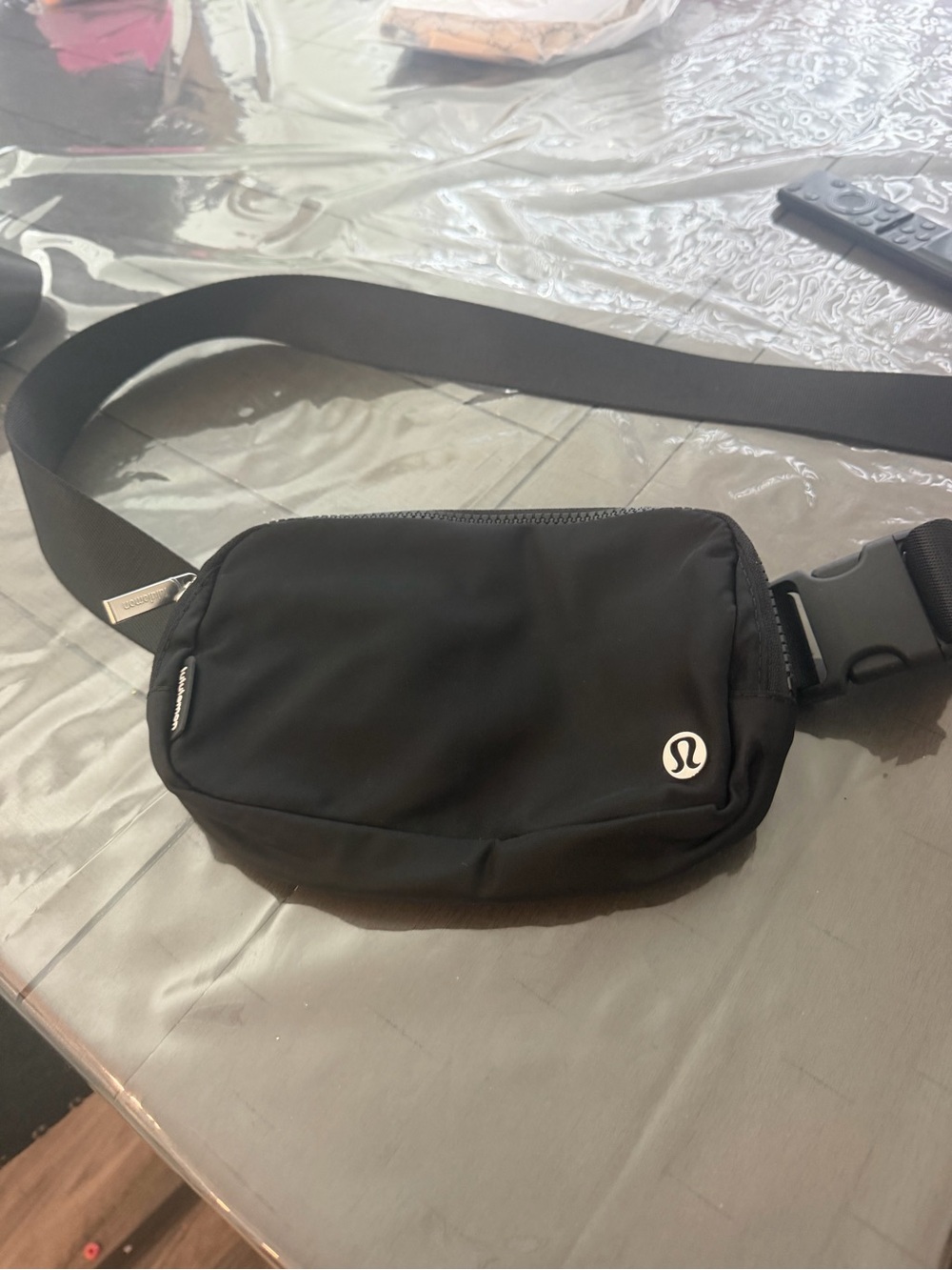 lululemon athletica Black Belt Bag with Logo